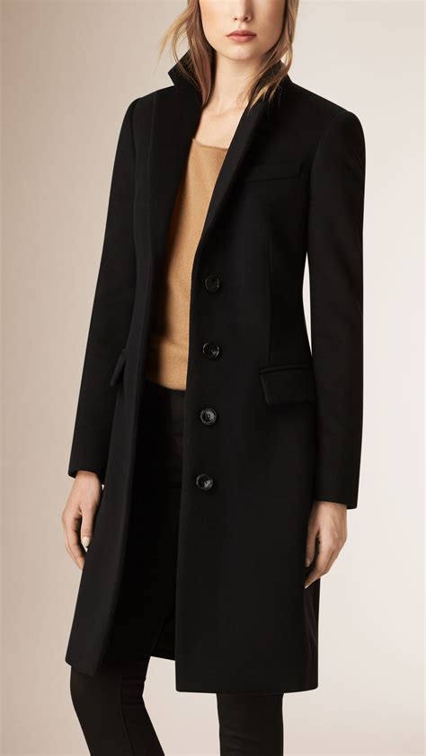 Wool Tailored Jacket in Black .